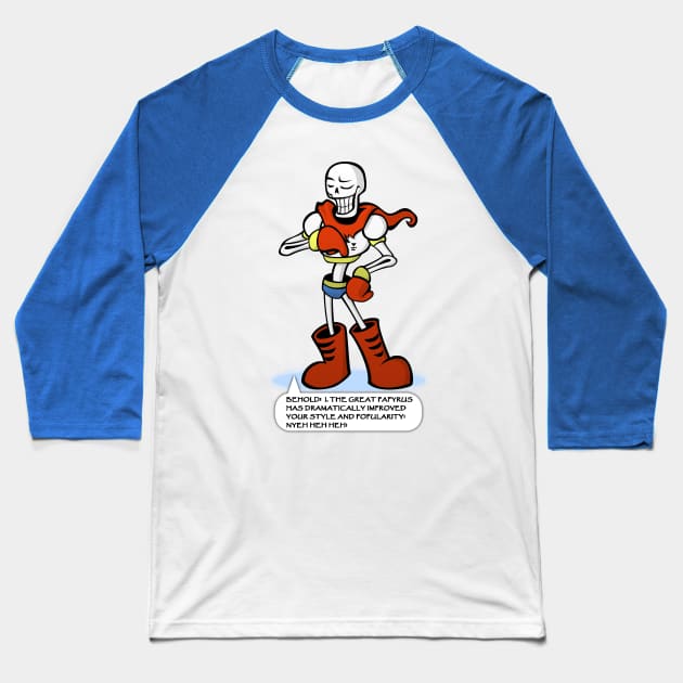 Cool Papyrus Baseball T-Shirt by AmyMinori